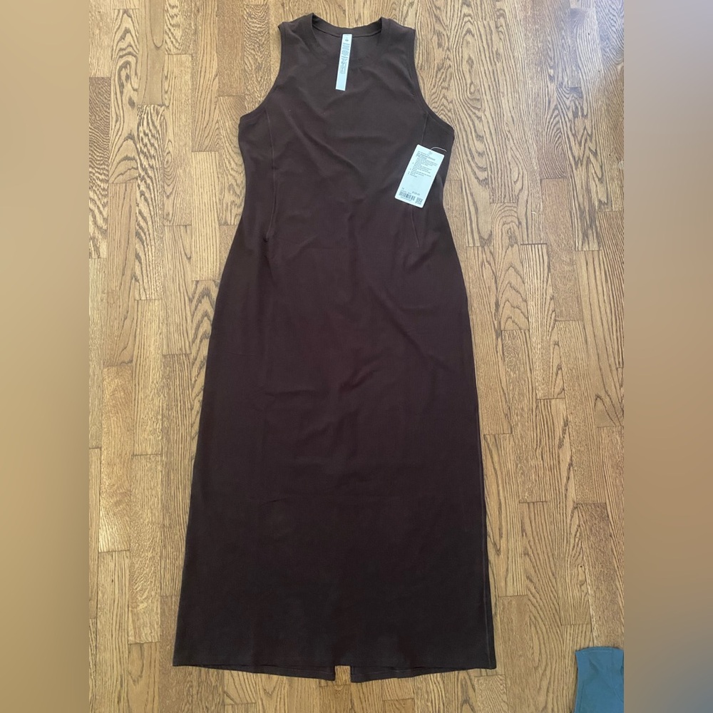 Elegant Lululemon Brown Sleeveless Dress